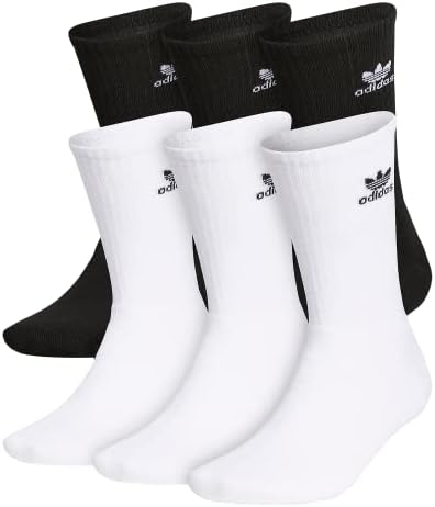 adidas Originals Unisex Adult Trefoil Crew Socks (6 Pairs)